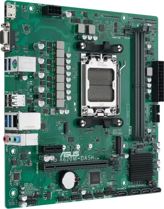 Pllakë amë ASUS PRO A620M-DASH-CSM, AMD, Socket AM5, DDR5, 96 GB, micro ATX