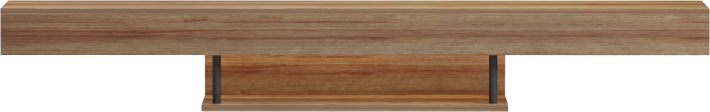 Mbajtës televizori për mur me LED, ngjyrë lisi, SAVOR FH18381.01, 150x29.5x22cm