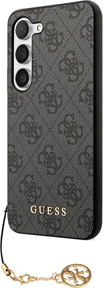 Mbështjellës Guess 4G Charms Collection për Samsung Galaxy A35, i zi