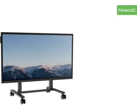 Stendë elektrike për monitor, Avtek, TouchScreen Electric Stand V4 1MV137, për 55-86", kapacitet 100 kg, rregullim lartësie me telekomandë, e zezë