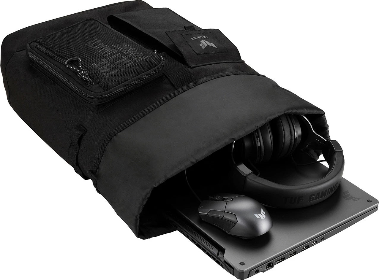 Çantë shpine ASUS TUF Gaming VP4700, 17 inç, ndarje notebook, poliestër, e zezë