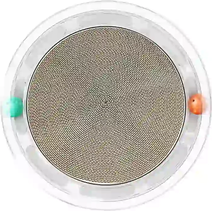 Lodër gërvishtëse për mace Petkit P610 me dy topa, transparente