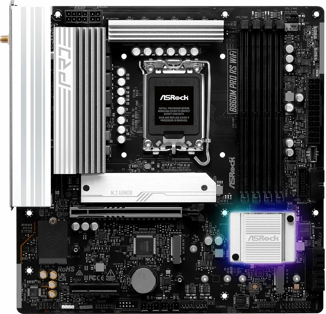 Pllakë amë ASRock B860M Pro RS WiFi Micro ATX DDR5