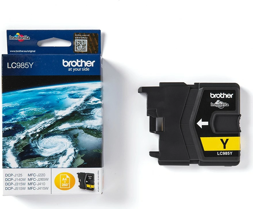 Kasetë ngjyrash Brother LC985Y, 260 faqe, e verdhë