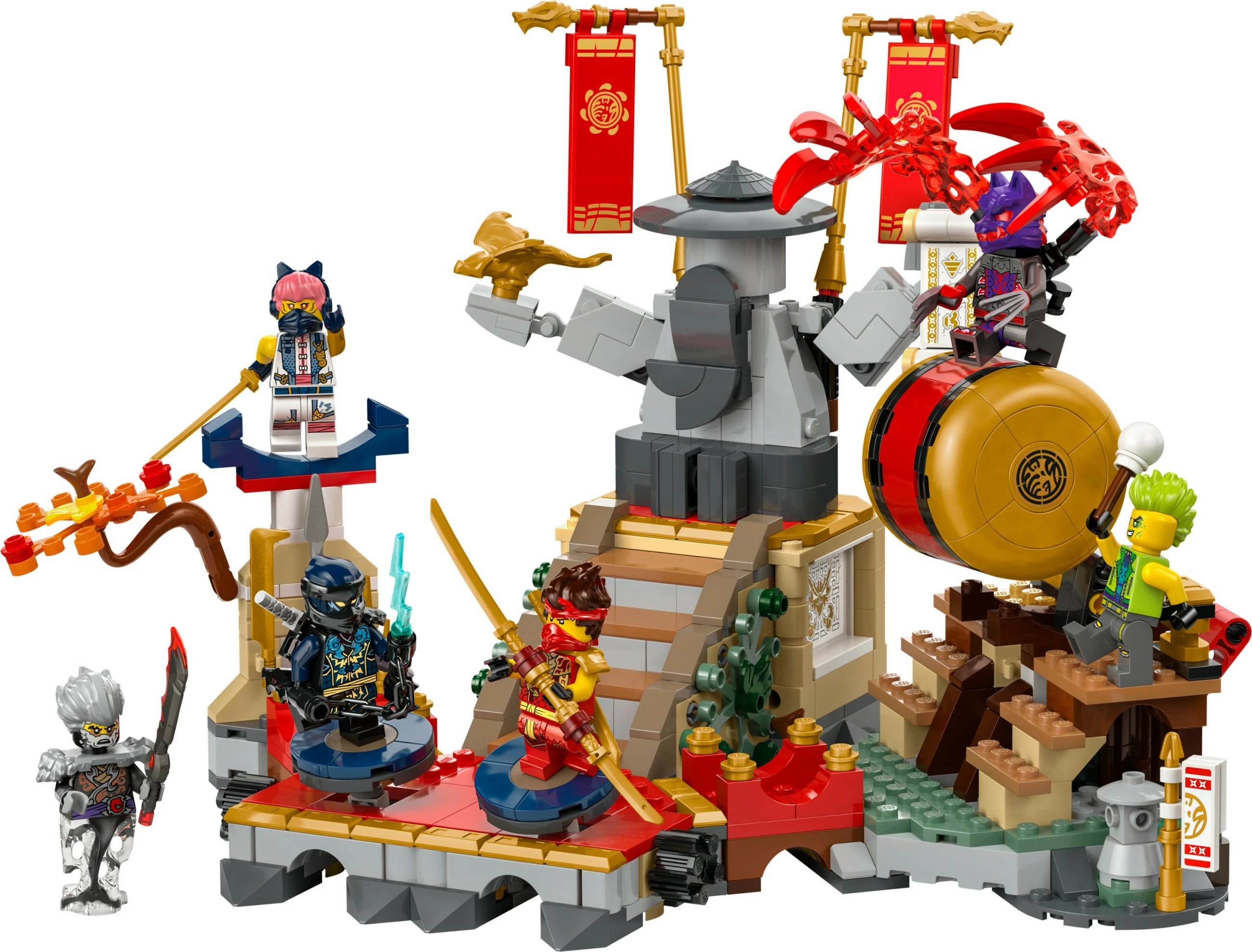 Set ndërtimi LEGO NINJAGO Tournament Battle Arena 71818, 659 pjesë, shumëngjyrëshe