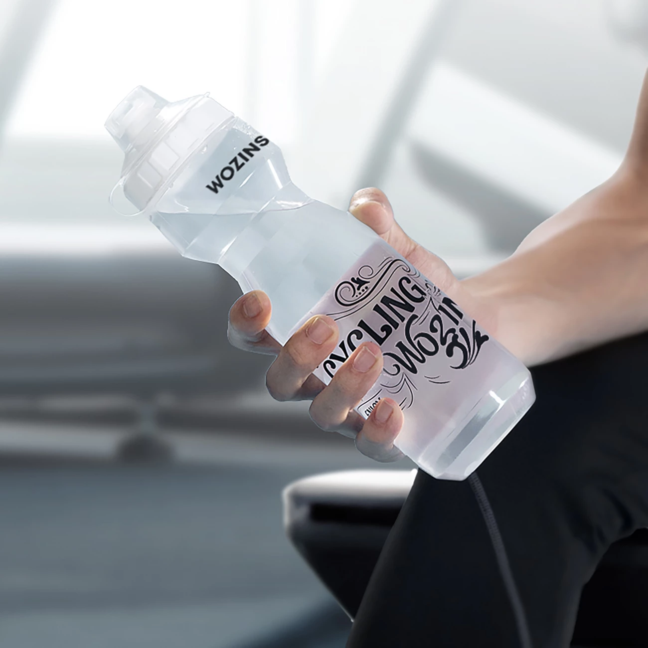 Shishe biçiklete, Hurtel, HBR-01T, 750 ml, transparente