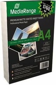Letër fotografike MediaRange MRINK101, A4, 130g, matte, 100 fletë