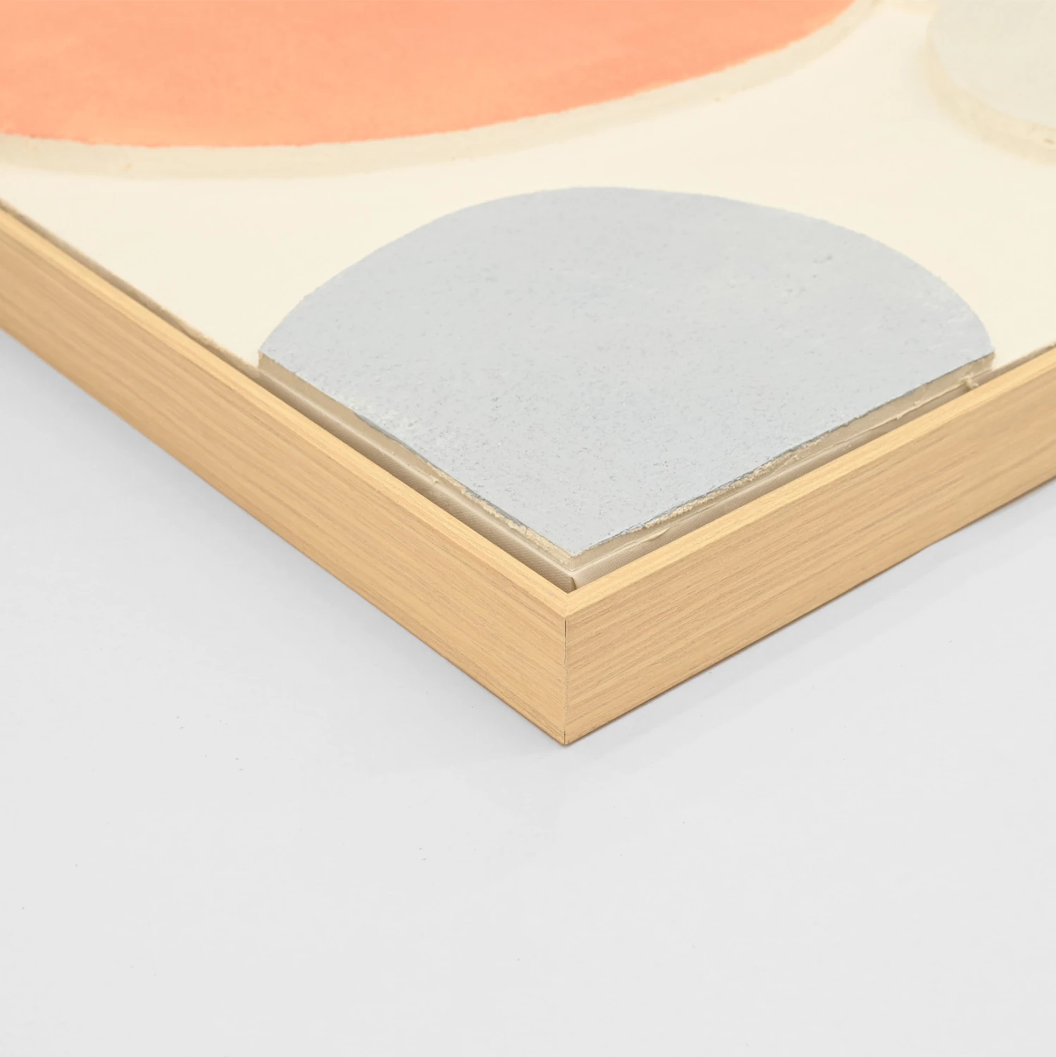 Pikturë muri 3D FH4543.02 me kornizë PS ngjyrë bezhë, forma të punuara me dorë, 60x4,5x90 cm