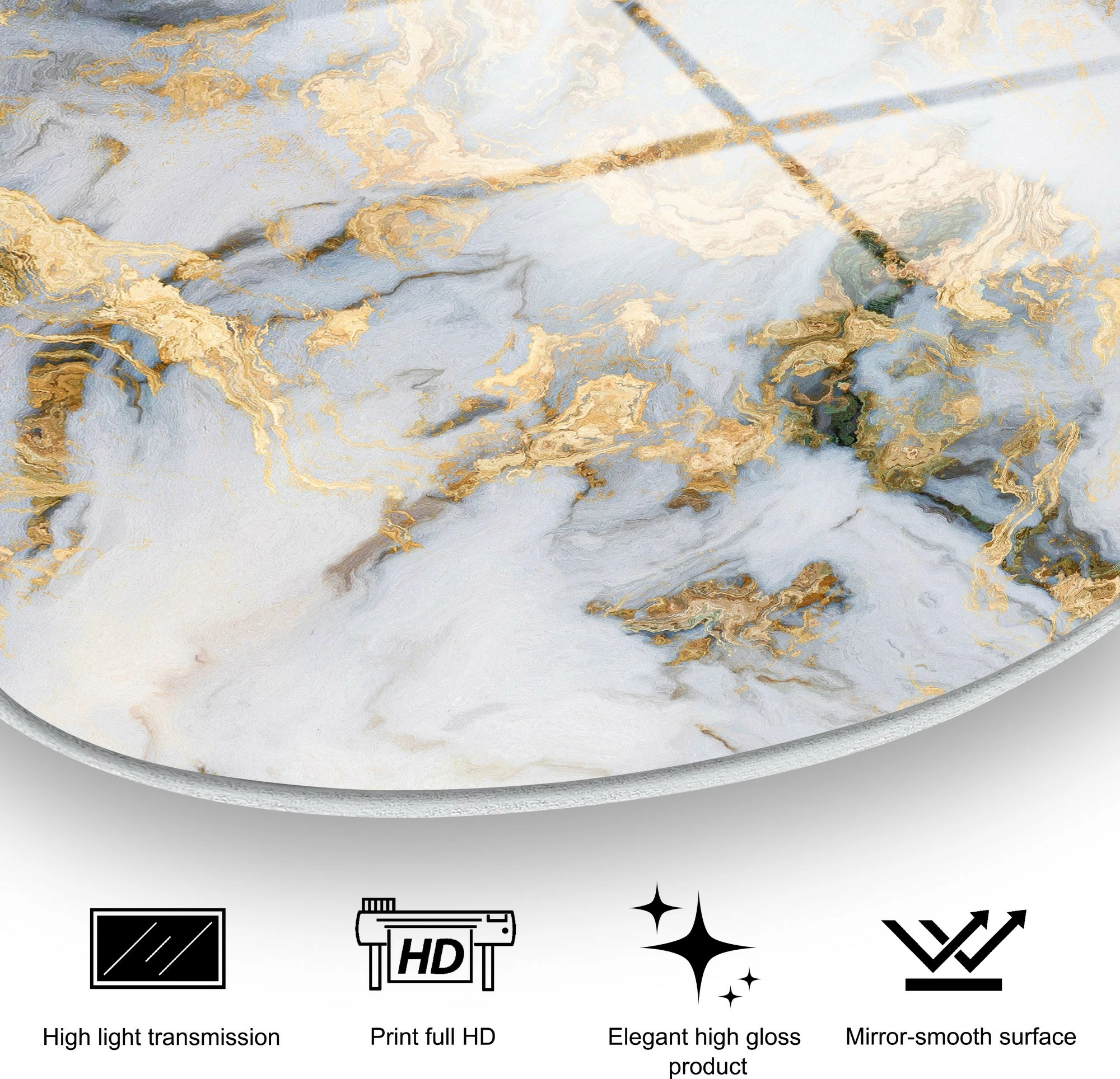 Pikturë dekorative prej xhami të temperuar, shumëngjyrëshe, Wallity UV-1088, 50x70cm