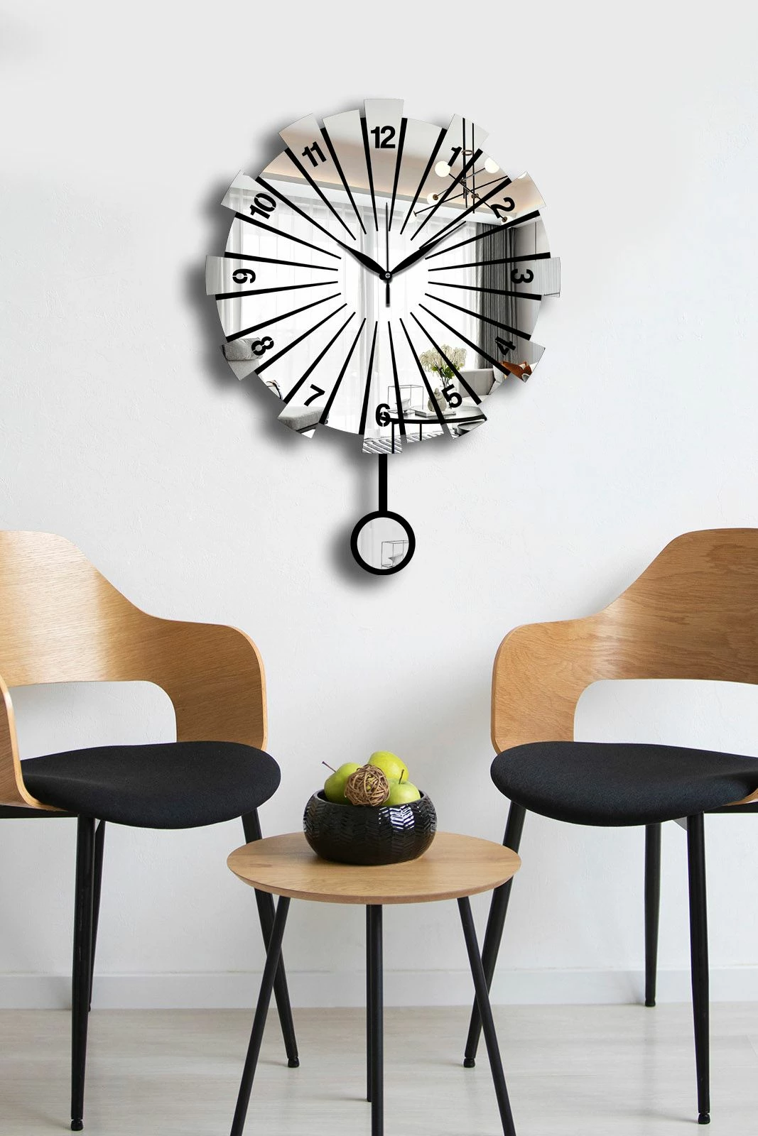 Orë muri dekorative Wallity, Vlnt111Gu, ngjyrë argjendi