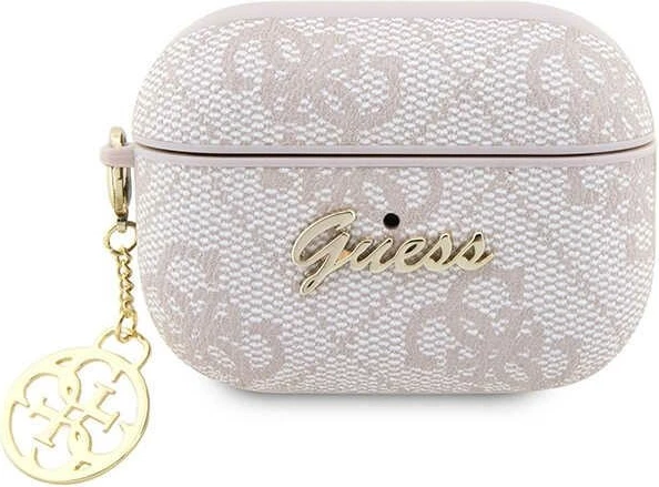 Mbështjellës Guess 4G Charm për AirPods Pro 2, Rozë