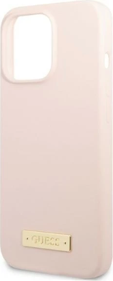 Mbështjellës Guess për iPhone 13 Pro Max 6.7", silikon, MagSafe, rozë