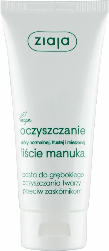 Maskë për fytyrë për femra Ziaja Manuka Leaves Deep Cleansing, 75ml