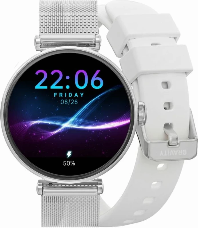 Smartwatch Gravity, e bardhë