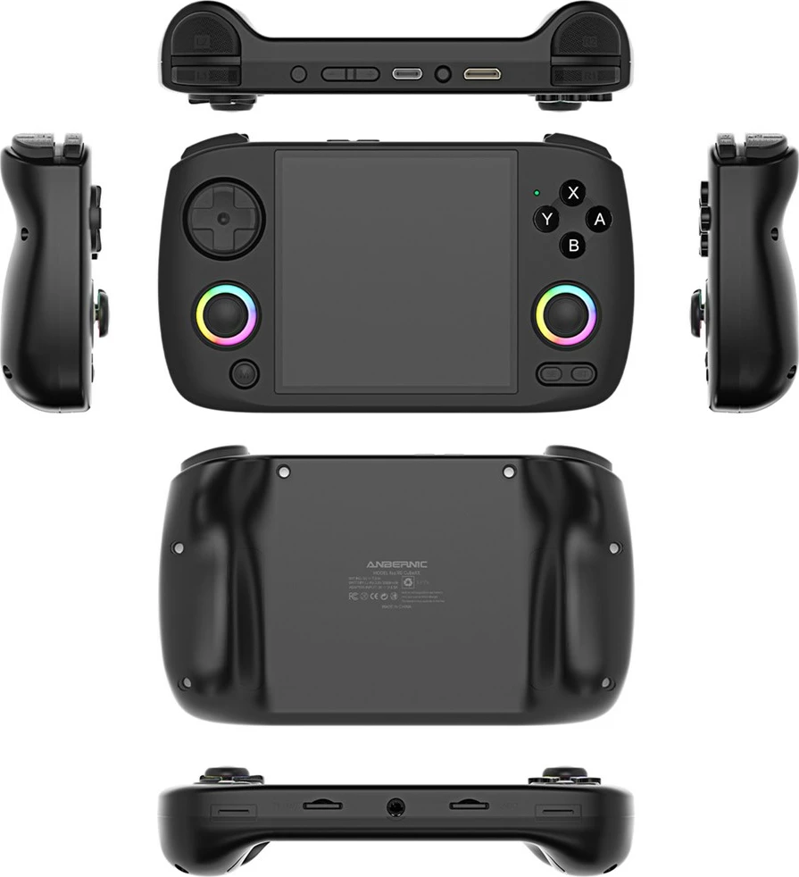 Konsolë retro Anbernic RG Cubexx, e zezë