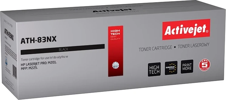 Toner zëvendësues Activejet ATH-83NX për printer HP, 2200 faqe, i zi