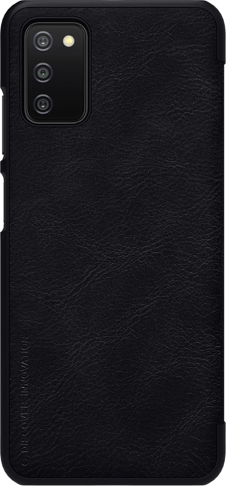 Mbështjellës Nillkin Qin për Samsung Galaxy A03s, lëkurë ekologjike, i zi