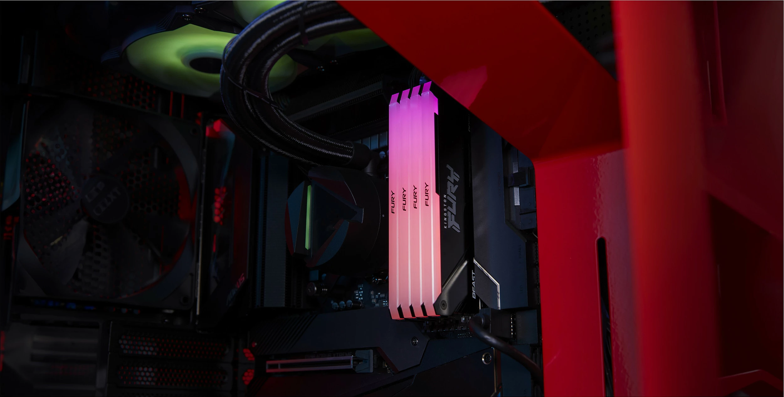 RAM Memorje Kingston FURY Beast RGB 64GB (2x32GB) DDR4 3200MT/s