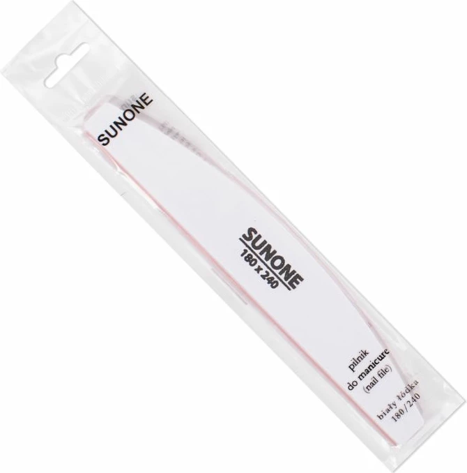 Lima për thonj Sunone Boat 180/240 për femra e bardhë 1 copë