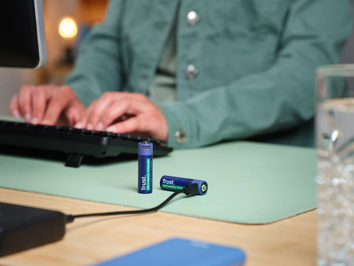 Bateri të rikarikueshme Trust 25584, AA, Blu, 2 copë