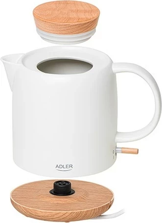 Ibrik elektrik Adler AD 1304, 1L, 1200W, dru