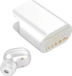Kufje LDNIO MBT01 TWS Bluetooth 5.0 me kuti karikimi 400mAh, e bardhë