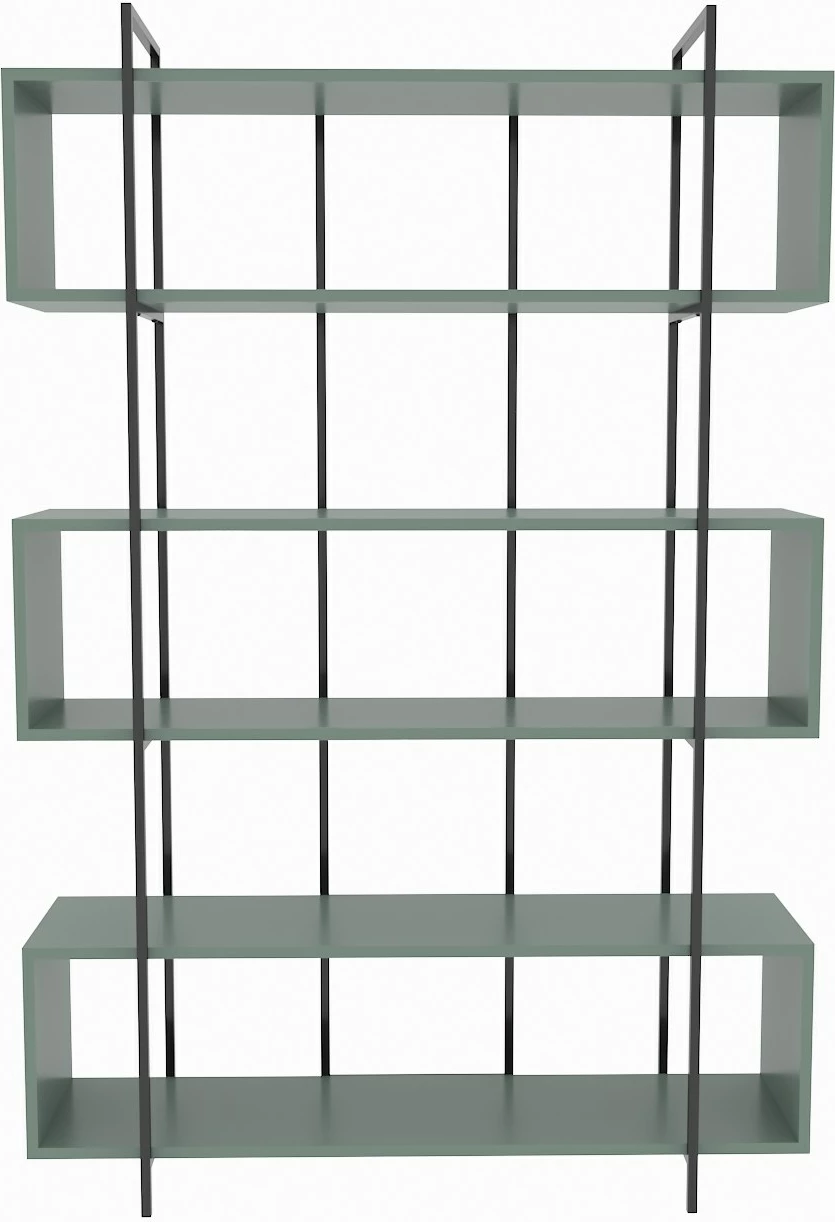 Raft librash Hanah Home, Bruti, ngjyrë e gjelbër dhe e zezë