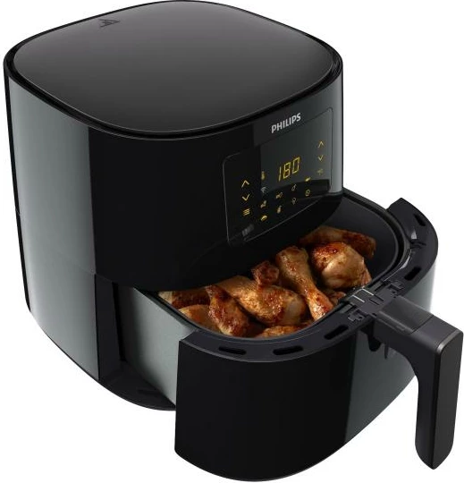 fritezë ajri, Philips, Airfryer HD9280/70 XL, 6.2L, e zezë