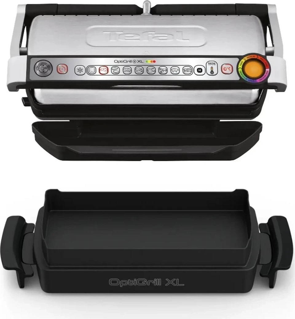 Grill Tefal Optigrill+ XL GC724D12, argjendtë