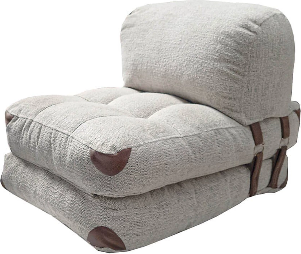 Krevat-karrige një vendës, Atelier del Sofa, Teddy Fold, ngjyrë gri