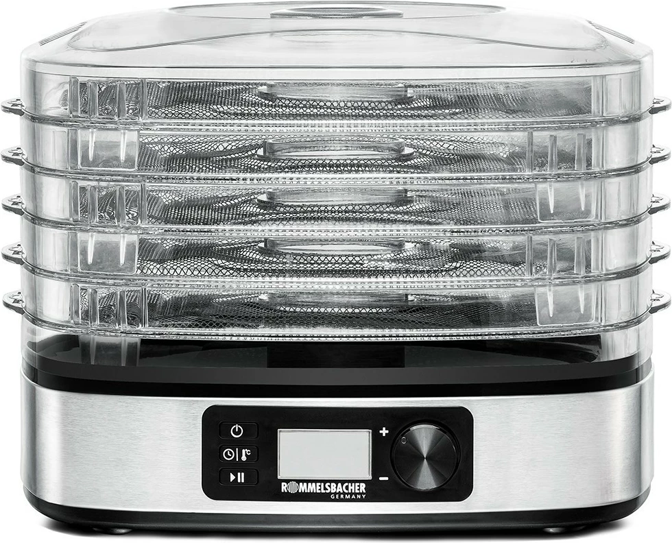 Dehidrator Rommelsbacher DA 350, 350 W, LCD, çelik inox