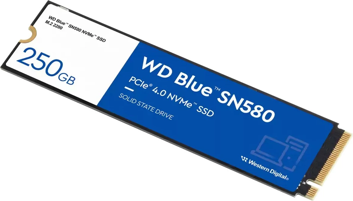 SSD Western Digital Blue SN580, 2 TB, M.2, 4150 MB/s