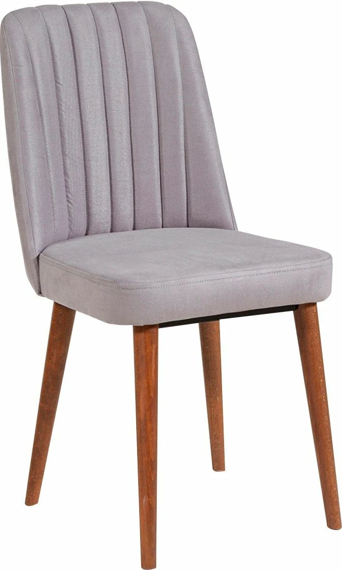 Set tavoline me karrige për ngrënie, i zgjatshëm, Hanah Home, Vina 0701 - 4, ngjyrë arre, gri, 5 pjesë