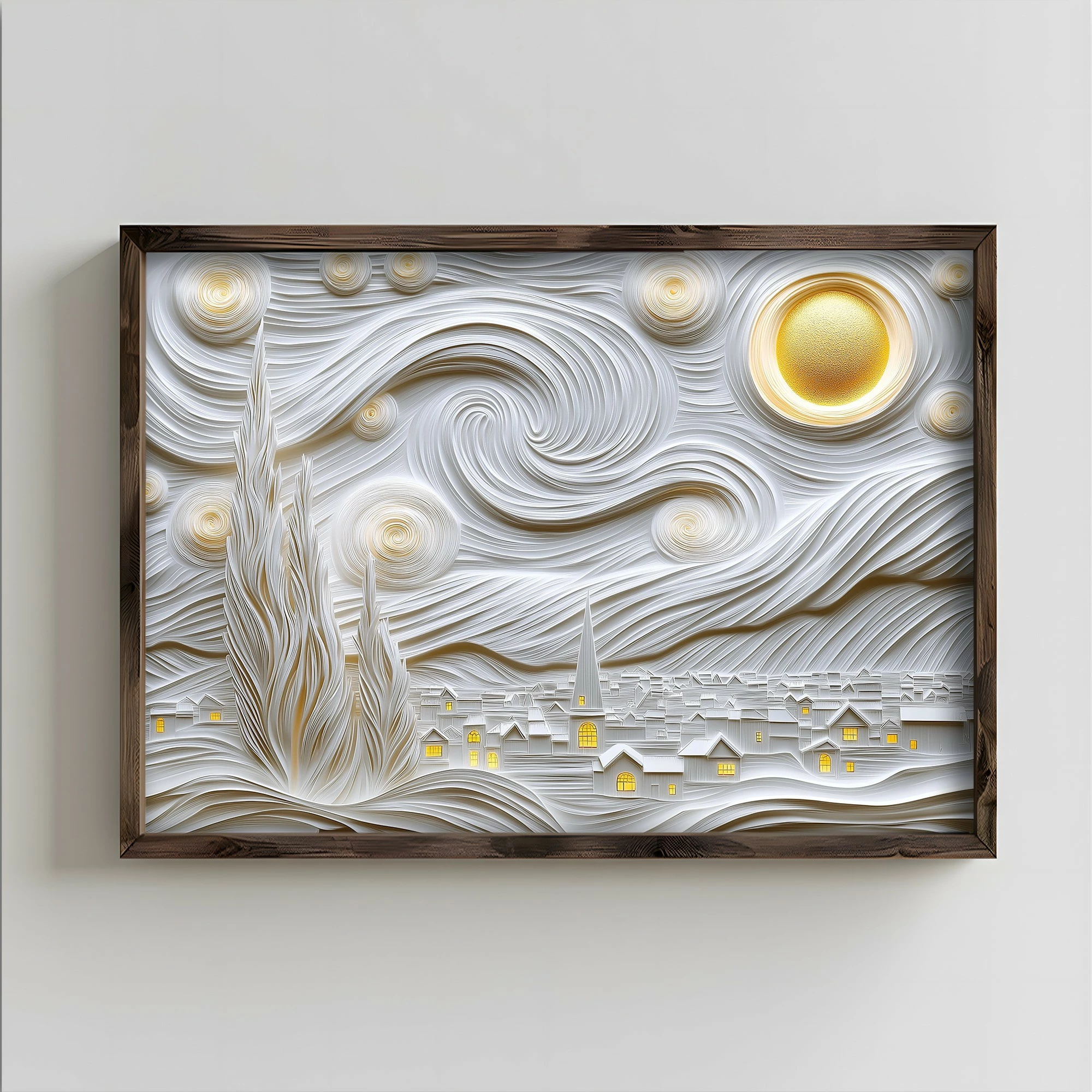 Pikturë dekorative me kornizë MDF, Wallity, TUN124-L, shumëngjyrëshe, 35x47x2cm