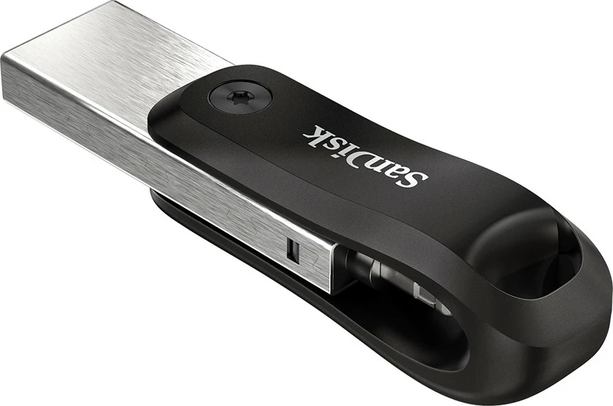 USB Sandisk iXpand Flash Drive Go, 128 GB, 3.2 Gen 1, Gri, Argjend
