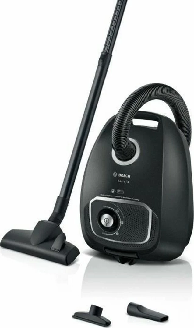 Fshesë me korrent BOSCH BGB41BA1, me qese pluhuri, E zezë