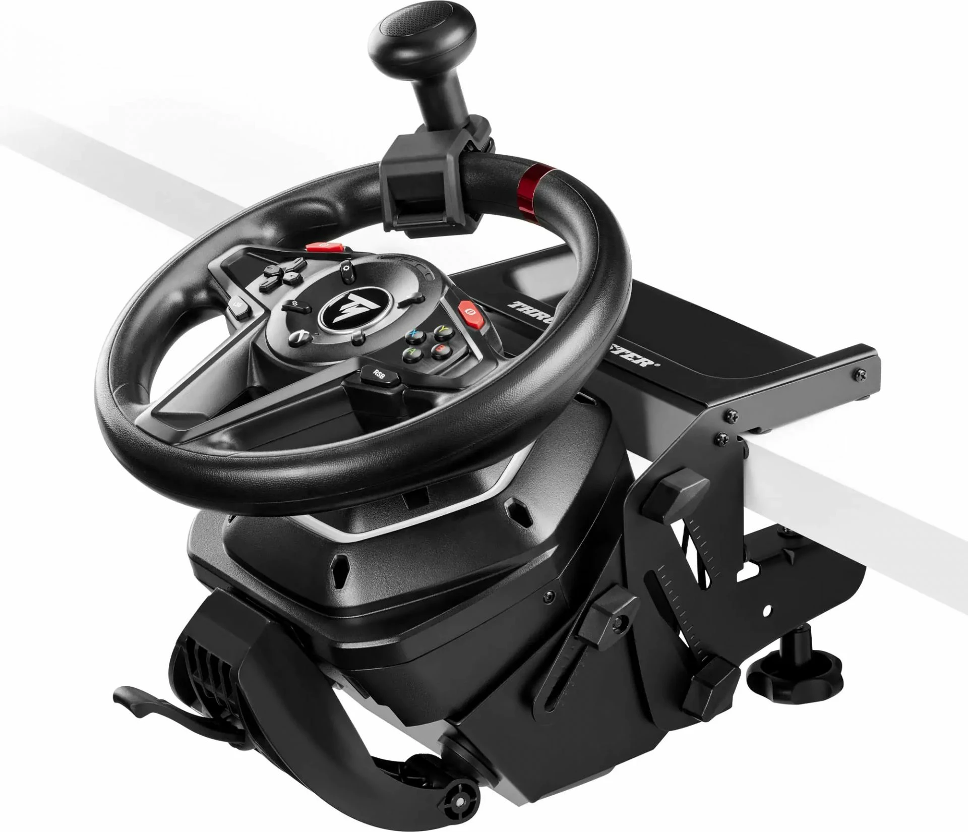 Volan simulimi Thrustmaster T128-X SimTask Pack, Force Feedback Hybrid Drive, pedale magnetike T2PM, Xbox Series X|S/Xbox One/PC, i zi, set