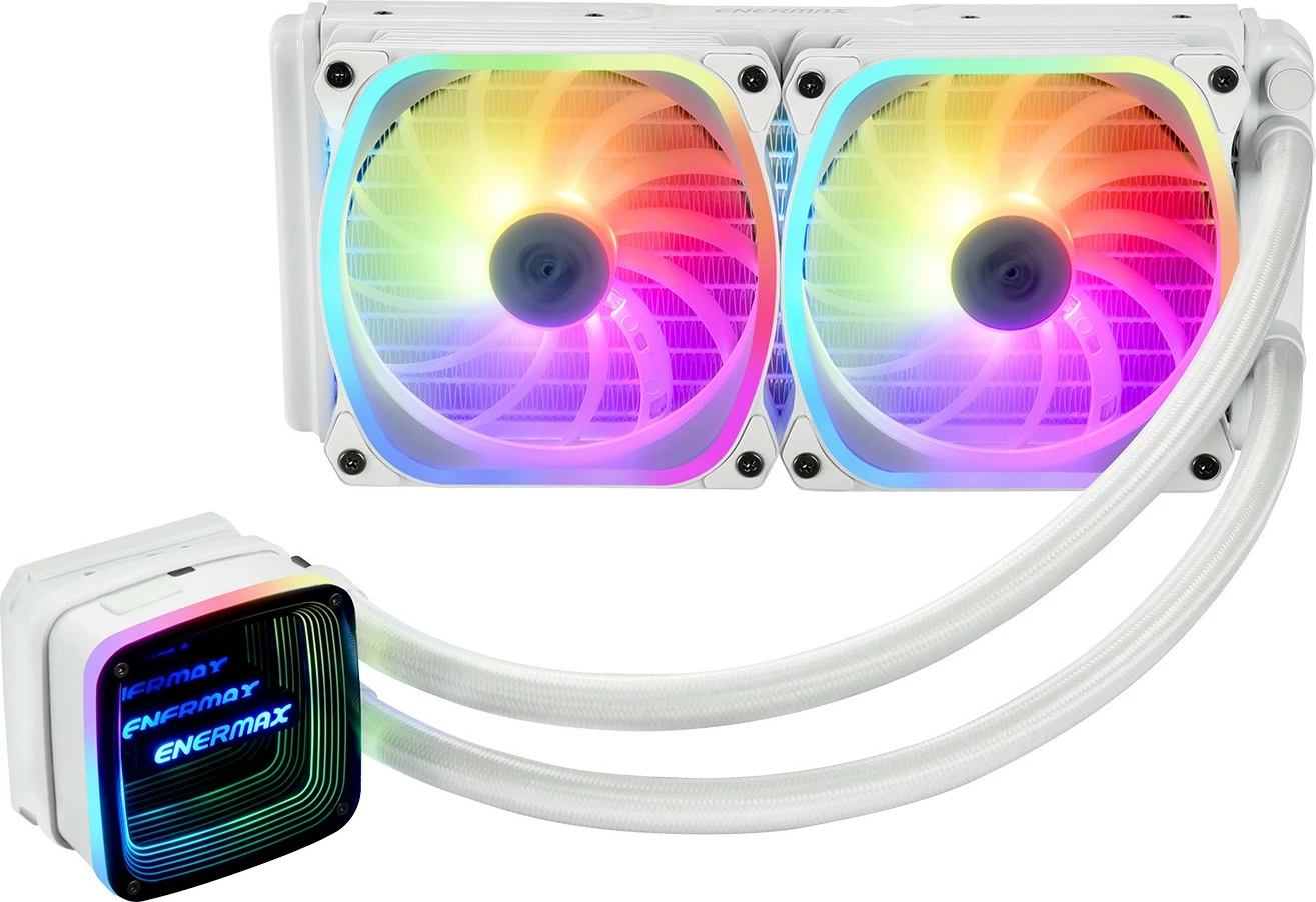 Ftohës uji Enermax Aquafusion ADV ELC-AQFA240-SQA-W, 240mm, RGB, i bardhë