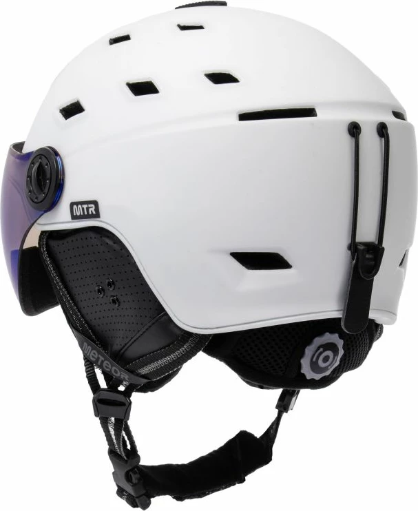 Helmetë për ski Meteor, të bardhë