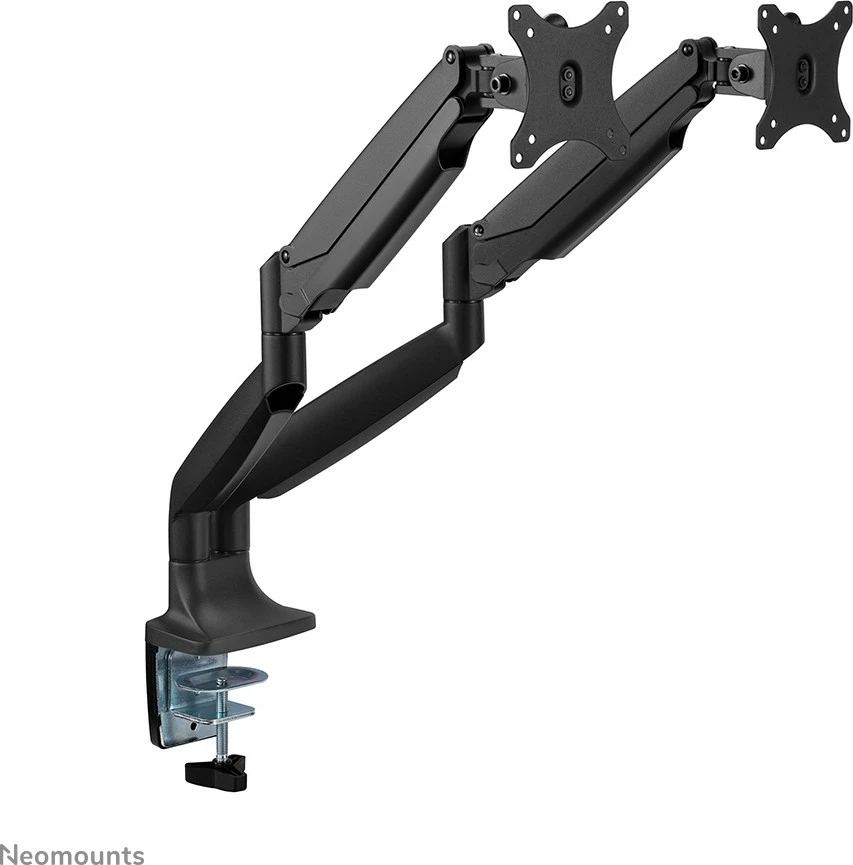 Krah monitori Newstar Neomounts NM-D750DBLACK, për 2 ekrane, gas spring, VESA 100x100, i zi