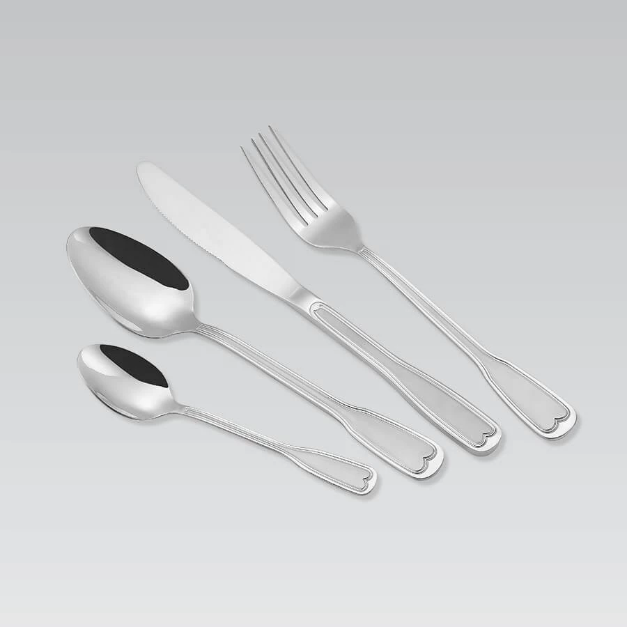 Set i Shtëpisë për Ngrënie Maestro MR-1519-24, Prej Çeliku Inox, Argjendtë