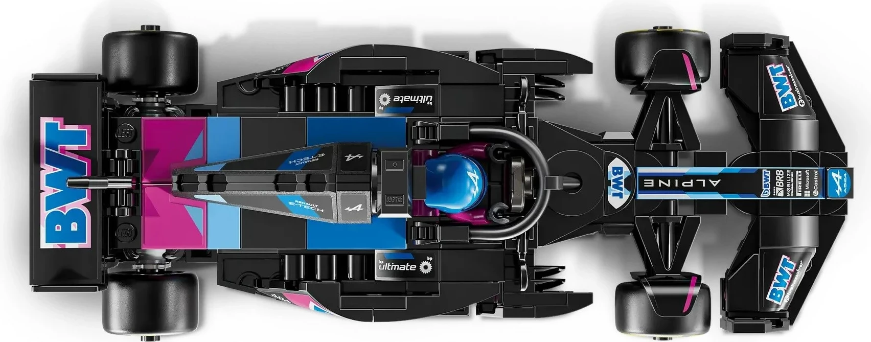 Set LEGO Speed Champions BWT Alpine F1 Team A524, 258 pjesë, me minifigurë, për fëmijë 10+