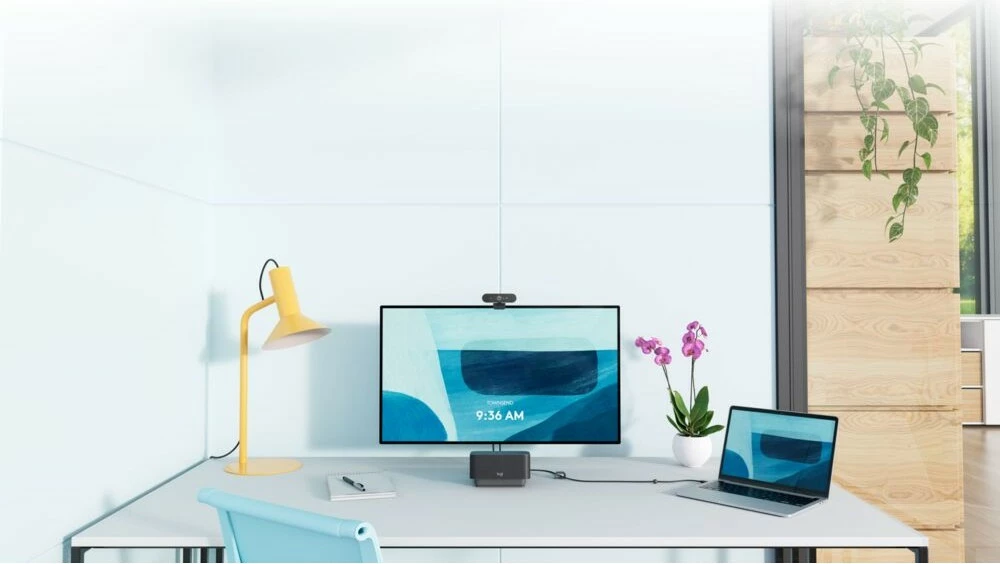 Sistem konferencash personal Logitech Logi Dock Focus Room Kit, 4K Ultra HD, 90 fps, 5x, Grafit