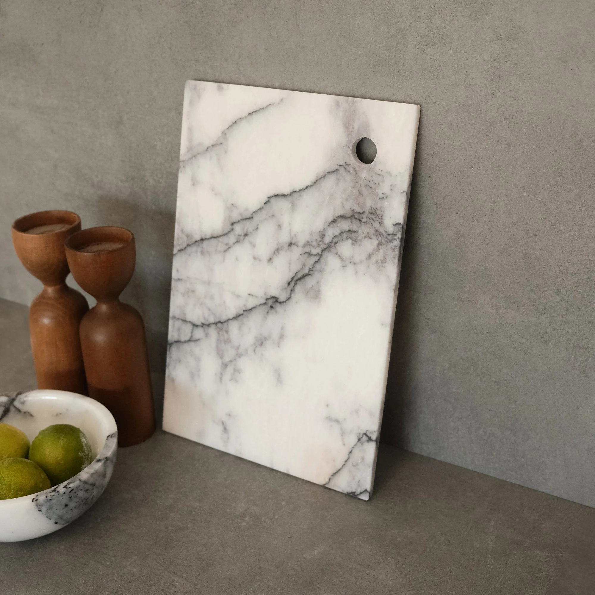 Dërrasë për prerje Hermia, mermer Sicily Lila, MAR09870302D, 20x30x1cm