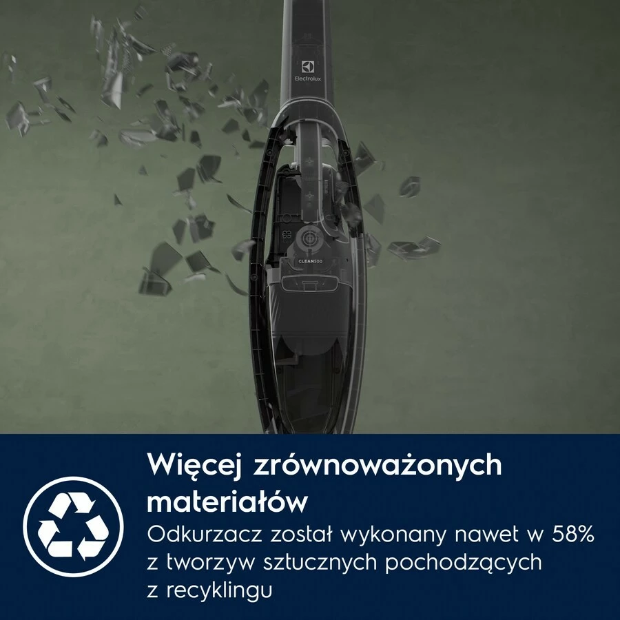 Fshesë me korrent pa kabllo Electrolux ES52B25WET, 300 ml, 55 min, Navy blue, me aksesorë