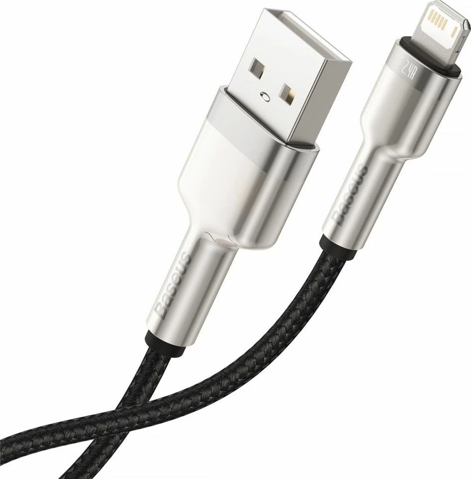 Kabllo USB Baseus CALJK-01 USB-A në Lightning 0.25 m, e zezë