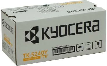 Toner, Kyocera TK-5240Y 1T02R7ANL0, rendiment 2,400–4,400 faqe, për ECOSYS, i verdhë