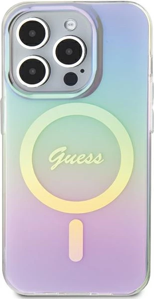 Mbështjellës Guess GUHMP15XHITSU për iPhone 15 Pro Max 6.7", MagSafe, vjollcë