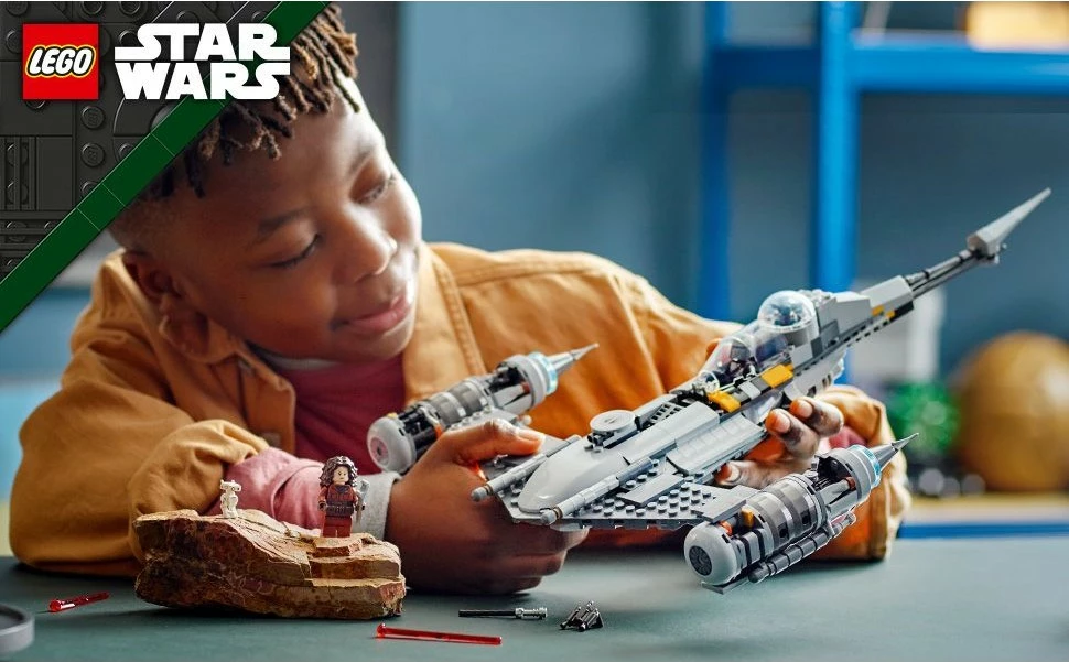 Set ndërtimi LEGO Star Wars The Mandalorian’s N-1 Starfighter, 412 pjesë, plastikë, shumëngjyrësh