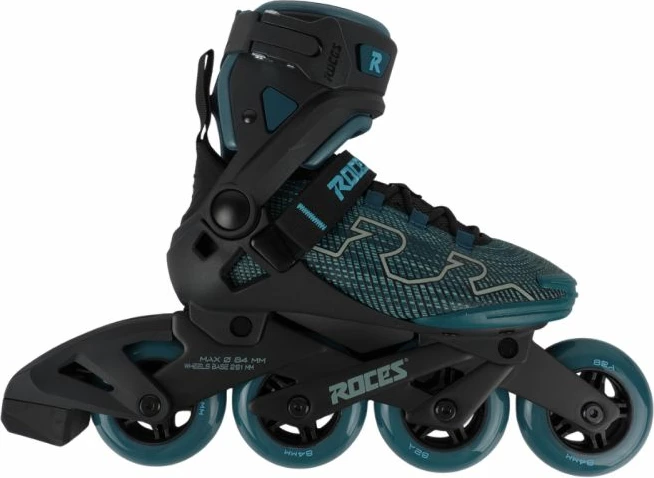 Rollera për femra Roces R-Evo 84 W 400905 0003, të zeza-blu-gjelbër